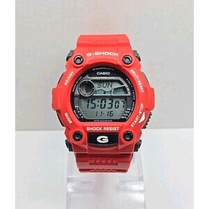 Casio G-Shock G-7900A-4 Rescue Red Digital Tide Moon 200M Mens Watch New Battery